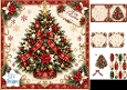 Red & Gold Christmas Tree Card Topper