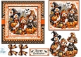 Halloween Ducks & Pumpkin Cat – Cute Autumn Card Topper