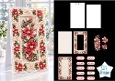 Luxury Red & Cream Poinsettia 3D Card Kit – Elegant Layered Christmas Design