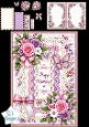 Pink & Cream Rose Birthday – Elegant Floral Card Topper