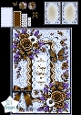 Gold & Purple Floral Birthday – Luxury Card Topper