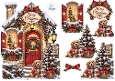 Let It Snow Cozy Christmas Cottage with Puppy & Kitten