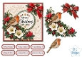Christmas Robin with Hellebores and Snowdrops Festive Card Kit