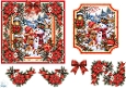Snowman & Child • Rustic Christmas Winter Scene
