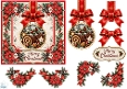 Christmas Yule Log • Festive Poinsettias & Cozy Winter Treats