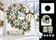 Elegant Edelweiss Christmas Wreath Card Kit with Sentiments
