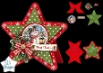 Snowman Christmas Star Card • Lantern Glow & Festive Red‑Green Layers