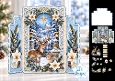 Winter Deer, Rabbit & Robin Christmas Card Kit with Edelweiss