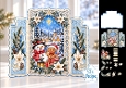 Snowman & Gingerbread Friend Christmas Card Kit with Edelweiss
