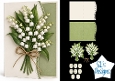 Elegant Lily of the Valley Bouquet Card Kit with Decoupage and Sentiment Tags