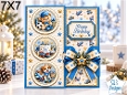 Little Boys Birthday 7x7 Card Kit – Cute Teddy Bear & Puppy