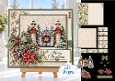 Luxury Christmas Gateway Card Kit with Poinsettia, Pinecones & Festive Lanterns 7x7