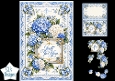 Elegant Blue Hydrangea Just for You Floral Topper for Cards