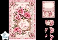 Elegant Pink Floral Just for You Lace Topper for Cards