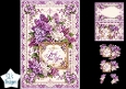 Elegant Lilac & White Floral Just for You Topper for Cards