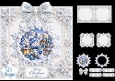 Charming Snowman Merry Christmas Winter Topper with Silver Snowflakes