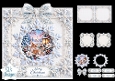 Elegant Deer & Rabbit Merry Christmas Snowflake Topper for Cards