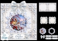 Elegant Robin & Lantern Merry Christmas Snowflake Topper for Cards