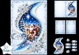 Classic Santa with Lantern Merry Christmas Winter Topper