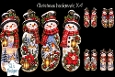 Christmas Snowman Bookmarks – Festive Winter Scene Set of 4