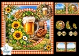 Beer & Harvest Card Topper – Rustic Autumn Celebration Set