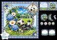 Soccer Field Card Topper – Sport & Flowers Celebration Set