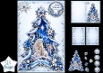 Polar Bear Christmas Tree Card Kit – Snowy Night Winter Topper
