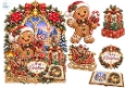 Gingerbread Christmas Castle Card Kit – Cute Festive Topper