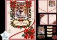 Reindeer Rustic Christmas Window Card Kit – Cute Festive Topper
