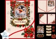 Penguin Rustic Christmas Window Card Kit – Cute Winter Topper
