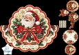 Santa Claus Luxury Christmas Topper Kit – Festive Holiday Frame