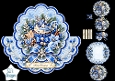 Blue Cupcake Christmas Topper Kit – Snowflake & Winter Ornaments