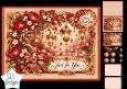 Red Lantern Birthday Card Kit – Floral Gold Frame & Warm Glow
