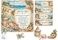 Vintage Coastal Beach Card Kit with Lantern, Compass, Nautical Sentiments & Embellishments