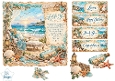 Romantic Seaside Retreat Card Kit with Lighthouse, Beach Lounge & Nautical Sentiments
