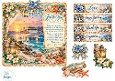 Luxury Cruise Ship Sunset Card Kit with Nautical Sentiments & Coastal Embellishments