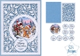 Cute Gingerbread Man Christmas Card Kit with Decorative Die Cut Frame and Festive Sentiments