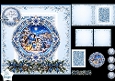 Luxury Blue Christmas Penguin Family