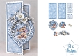 Winter Teddy Bear Candy Cane Christmas Card Kit