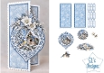 Blue Tit & Snowy Birdhouse Christmas Ornament Card Kit