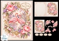 Romantic Pink Flamingo Couple Floral