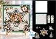 Cute Christmas Mug Card Kit with Winter Village Star Scene, Snowy Trees & Festive Sentiments 7x7