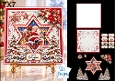 Santa Claus Christmas Card Kit with Winter Village Star Scene, Snowy Trees & Festive Sentiments 7x7
