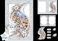 Luxury Christmas Tree Winter Village Card Kit
