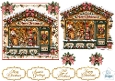 Rustic Christmas Market Stall Decoupage Topper Kit