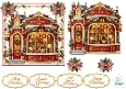 Elegant Christmas Music Shop Decoupage Topper Kit
