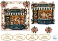 Elegant Christmas Tea Room Decoupage Topper Kit