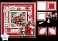Luxury Christmas Train Scene Card Kit with Decoupage