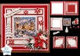 Christmas Village Wonderland Card Kit with Poinsettias