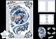 Blue Winter Christmas Child Snow Globe